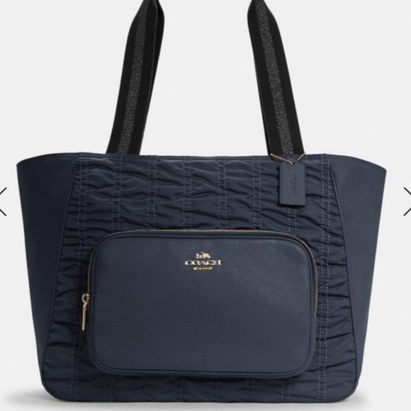 Coach Handbags - COACH NWT COURT TOTE WITH RUCHING
